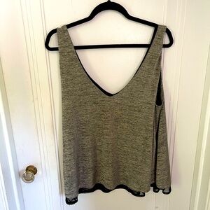 Double Layer Metallic Tank Top